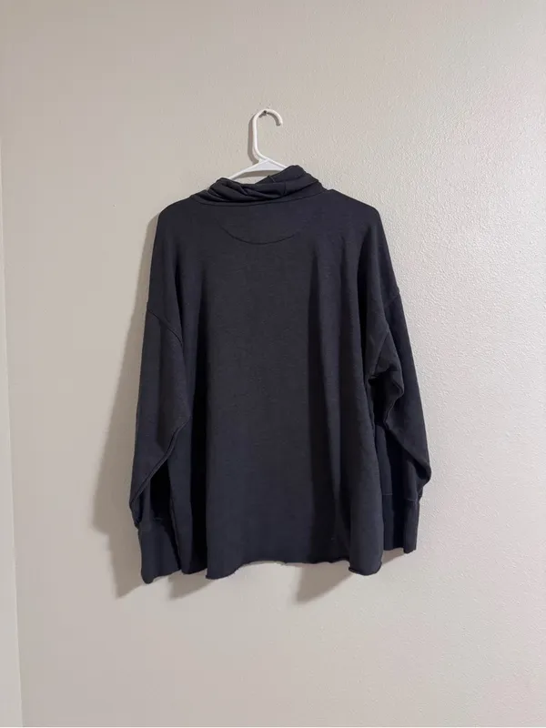 aerie Dark Charcoal Turtleneck Pullover - Image 3
