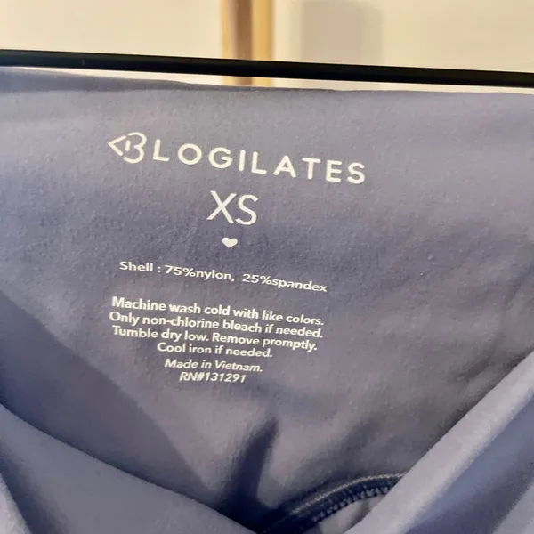 BLOGILATES Women's High Waist V Waistband Leggings With Pockets Blue XS‎ - Image 2