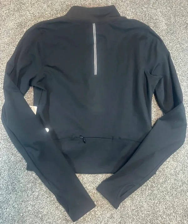 Yogalicious Black Women's Utility Full-Zip Jacket with Thumbholes - Image 3