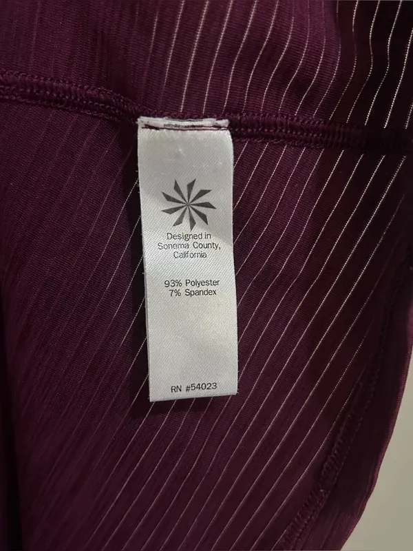 Athleta Burgundy Heathered Scoop Neck Short Sleeve Athletic Shirt Womens Size XL - Image 8