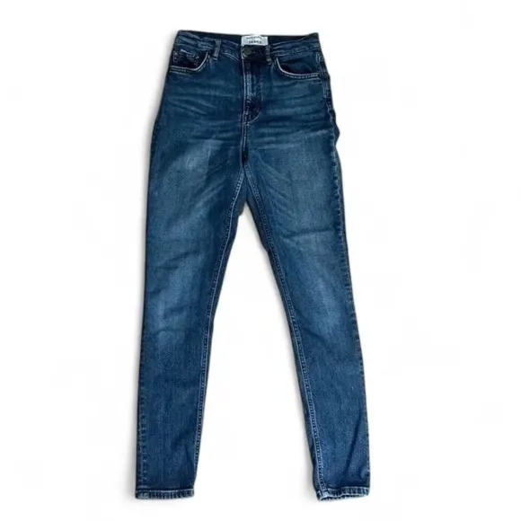 Reformation High & Skinny Jeans Havana Wash High Rise Blue‎ Denim Size 24 - Image 15