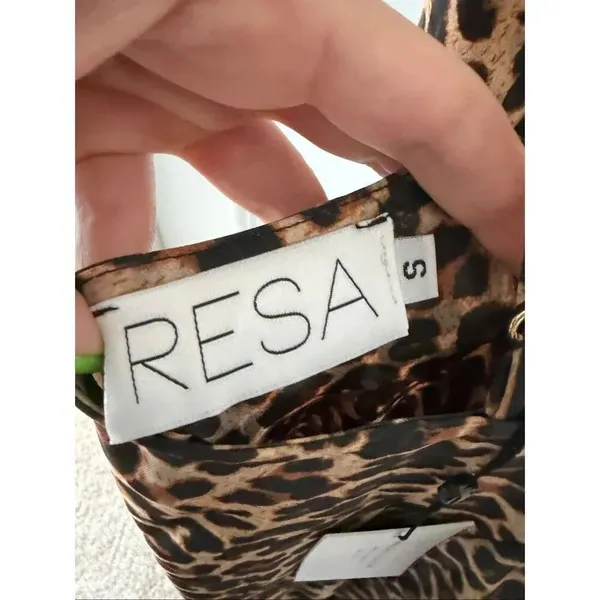 NWT Resa Harper Slip Dress Cheetah - Image 9