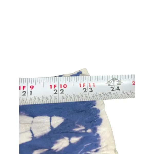 Darah Dahl Women’s Tie Dye Pants Blue White Boho Lounge Casual Lightweight M - Image 10