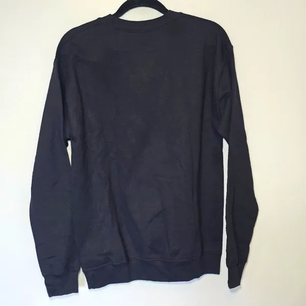 Earthbound Black Moon Phase Graphic Sweatshirt Small eclipse planet space women witchy New - Image 2