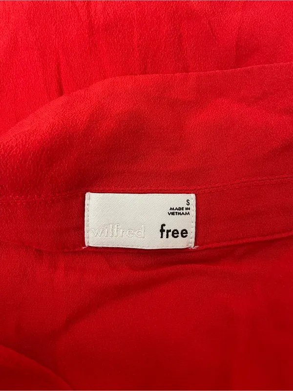Wilfred Red Lightweight Shirt Dress - Image 4