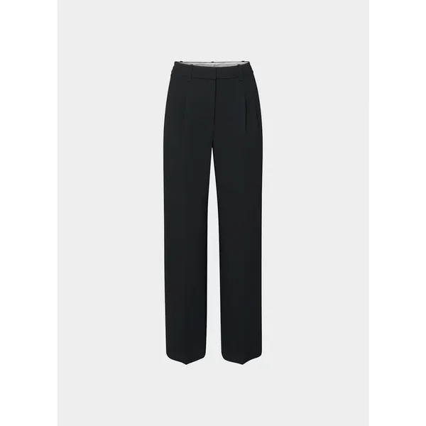 Aritzia Effortless Pant Wide Leg Trouser Size 00 Black Office Career Pleated - Image 13