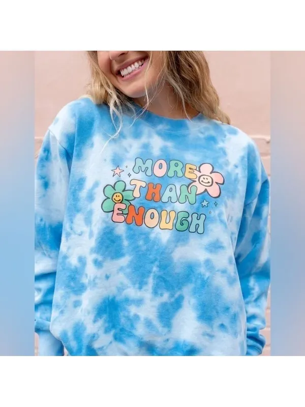 Elevated Faith More Than Enough Oversized Unisex Crewneck Sweatshirt - Image 2