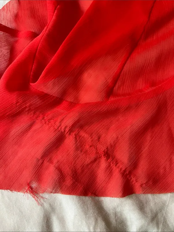 Alice + Olivia Laverne Asymmetrical Ruffle Maxi Dress Red size 2 - Image 7