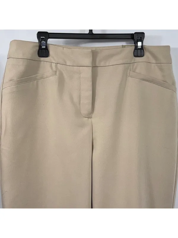 Chico’s Fabulously Slimming 00 Khaki Capri Pants NWT - Image 2