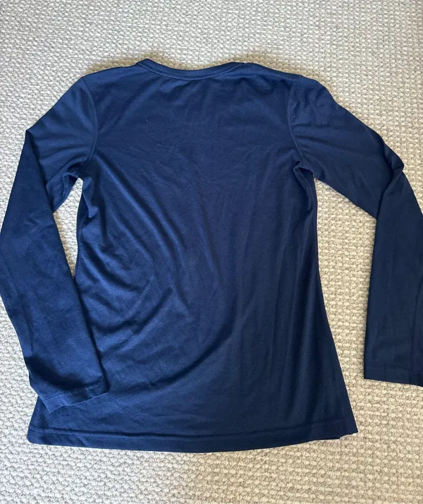 Nike Dri-Fit Navy Long Sleeve - Image 3
