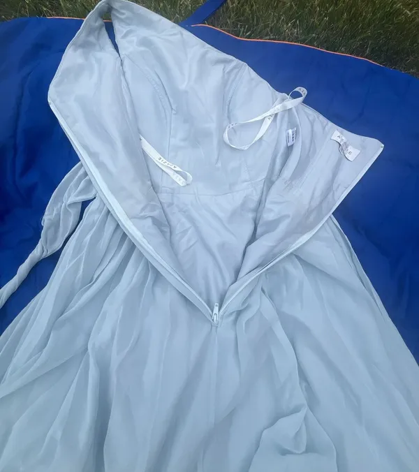 Azazie One-Shoulder Chiffon Bridesmaid Dress Size A6 - Image 7
