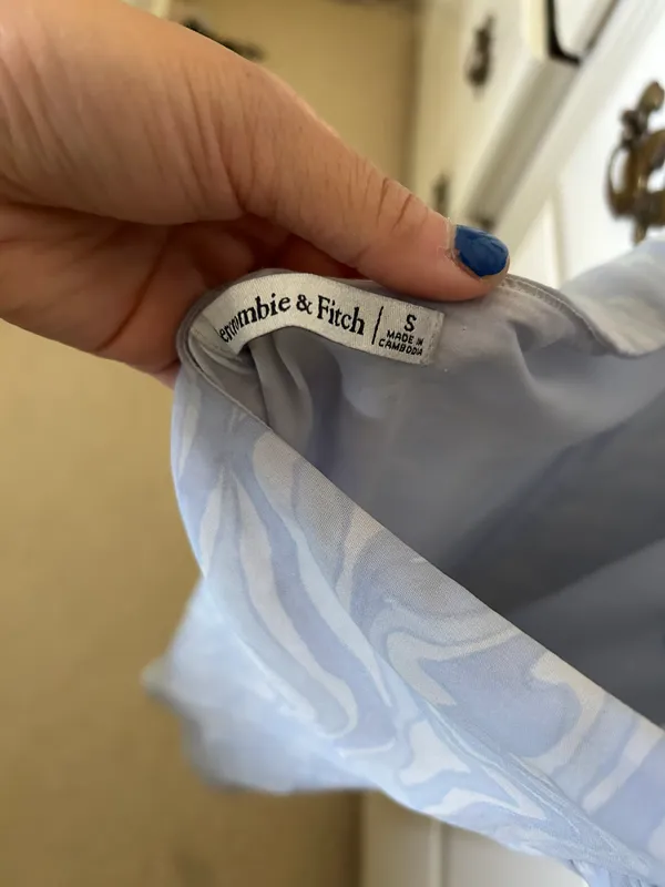 Abercrombie Halter Ruched Mini Dress - Image 3