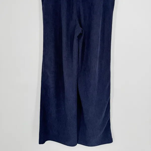 Halara Corduroy Wide Leg Pants Medium‎ Tall Navy Blue Casual Loungewear Cozy - Image 9