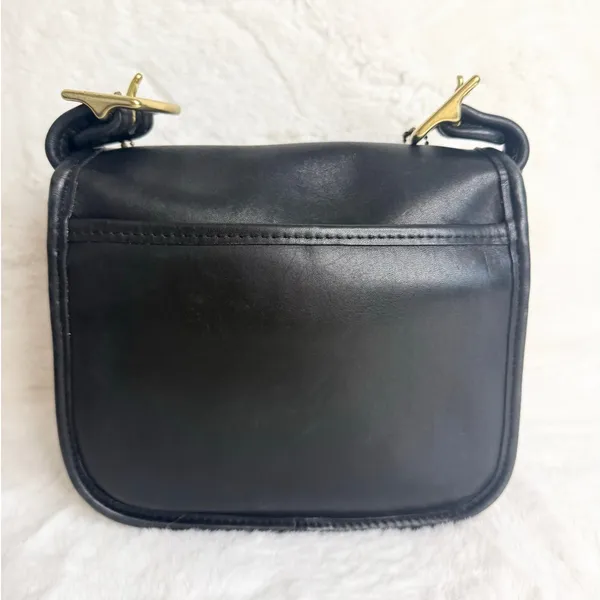 Vintage Coach Legacy 9965 Black Small Flap Bag - Image 3