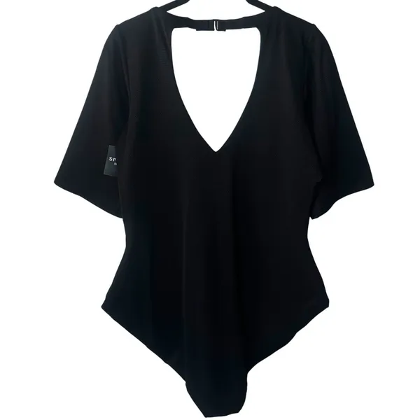 NEW SPANX Piqué Shaping One Piece Rashguard Swimsuit Coastal Resort Comfort 3X - Image 6