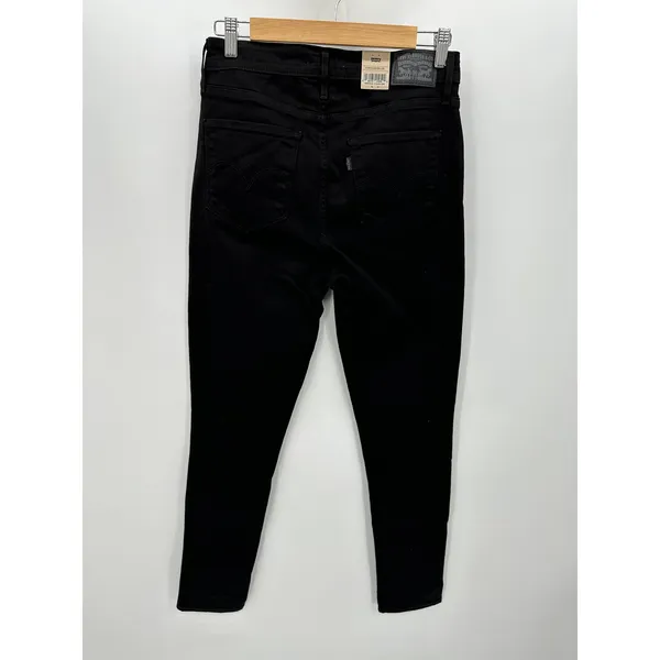 Levi's Womens Jeans 24 NWT 721 Black Wash High Rise‎ Skinny Denim Stretch - Image 2