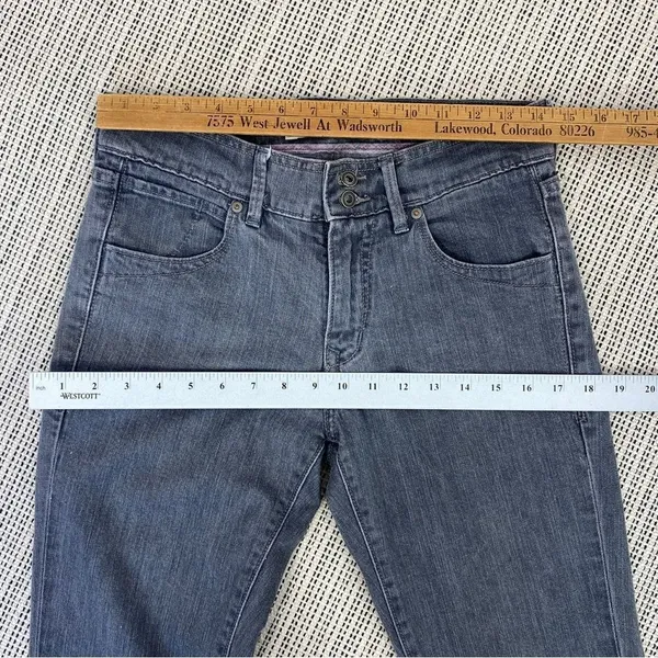 Old Navy High Rise Back‎ Ankle Zip Skinny Jeans Gray 4 - Image 10