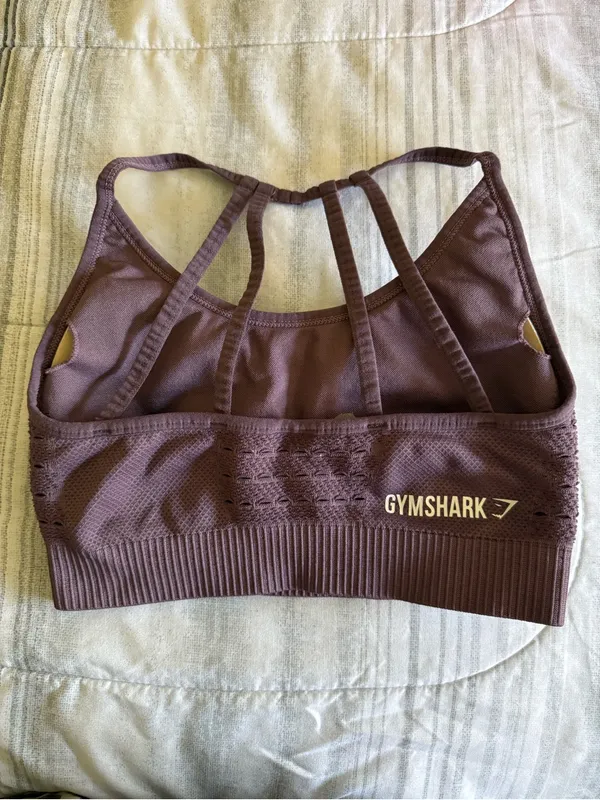 Gymshark Plum Strappy Seamless Sports Bra - Image 2