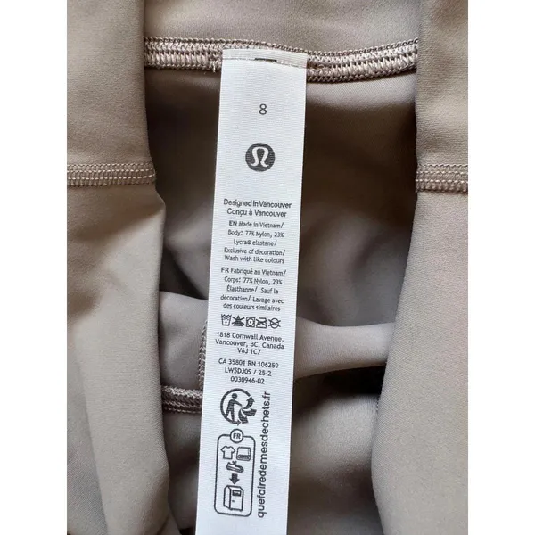 Lululemon Wunder Train High Rise 28” Warm Ash Grey Size 8 NWT - Image 6