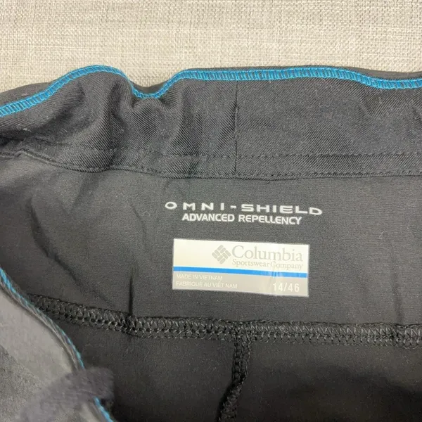 Columbia Pants Womens 14 Black Omni-Shield Track Hiking Water Resistant Nylon - Image 8