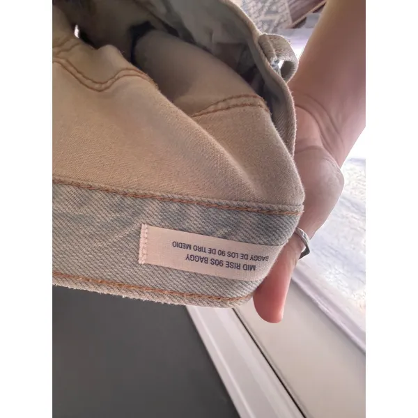 Universal Thread Womens 16 Mid Rise 90s Baggy Jeans Light‎ Wash Button Fly Blue - Image 8