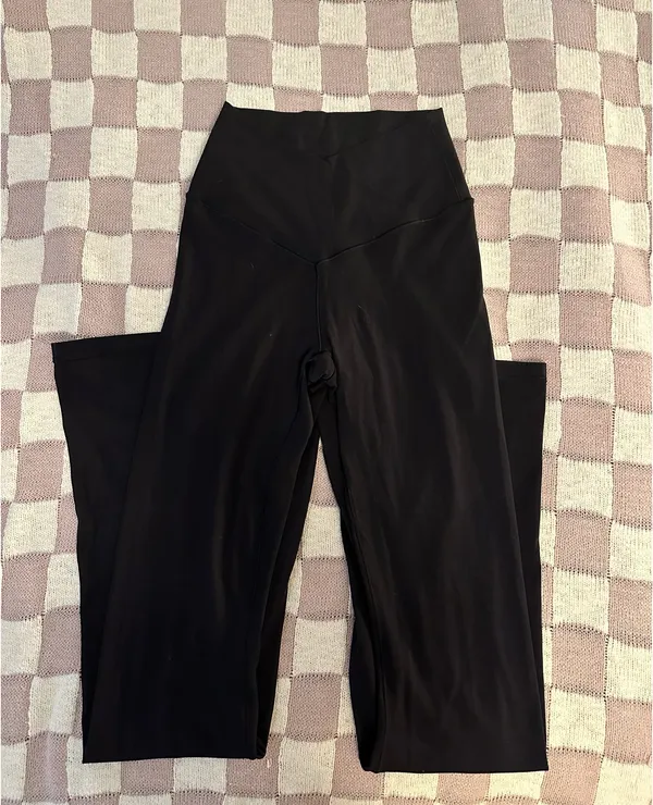 Aerie Black Crossover Flare Offline Leggings - Image 4