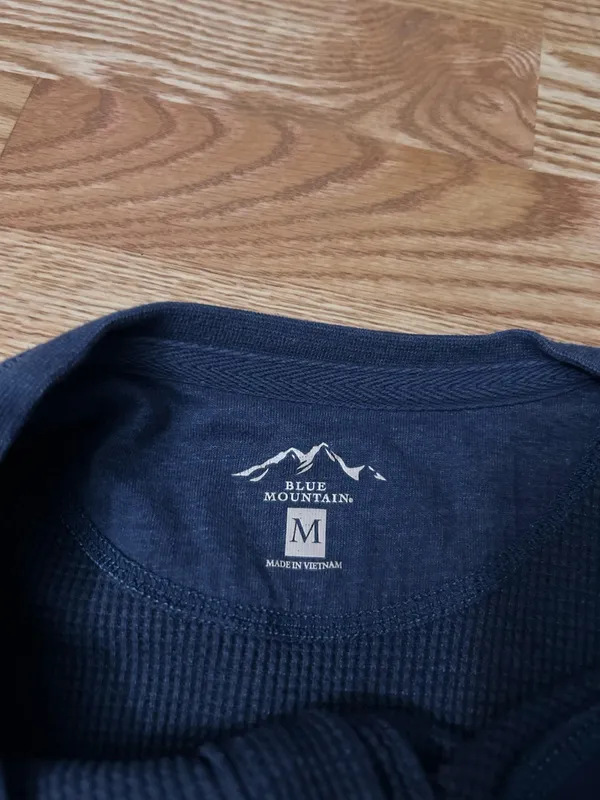 The Mountain Blue waffle knit long sleeve - Image 2