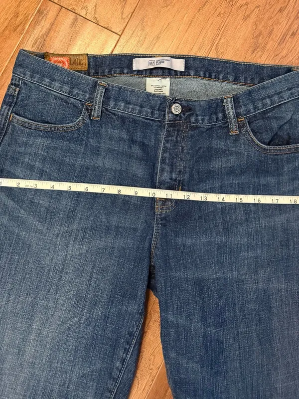 GAP Women's Wide Leg Jeans - Denim Blue - Image 8