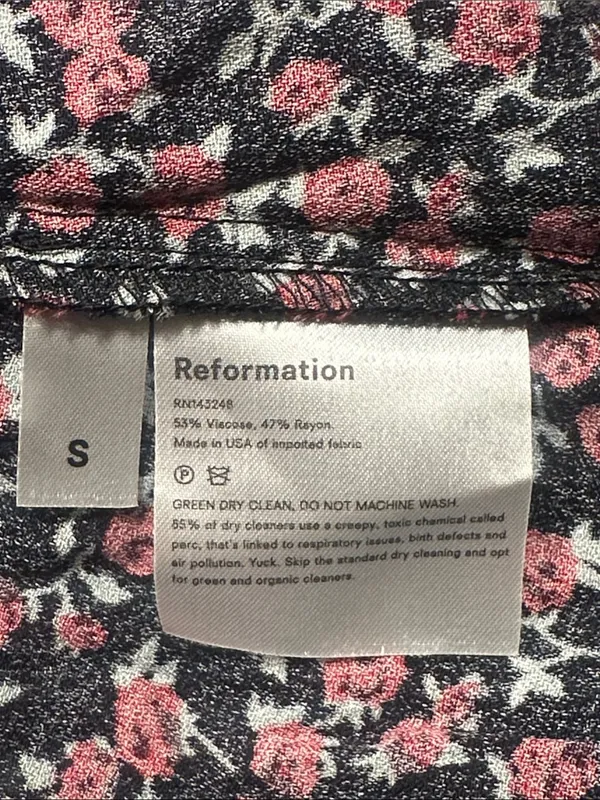NWT Reformation Judith Midi Wrap Dress Sz S - Image 9