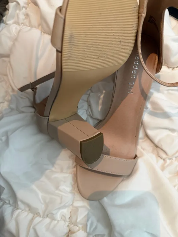 Madden Girl Blush-Tan Ankle Strap Heels - Image 5
