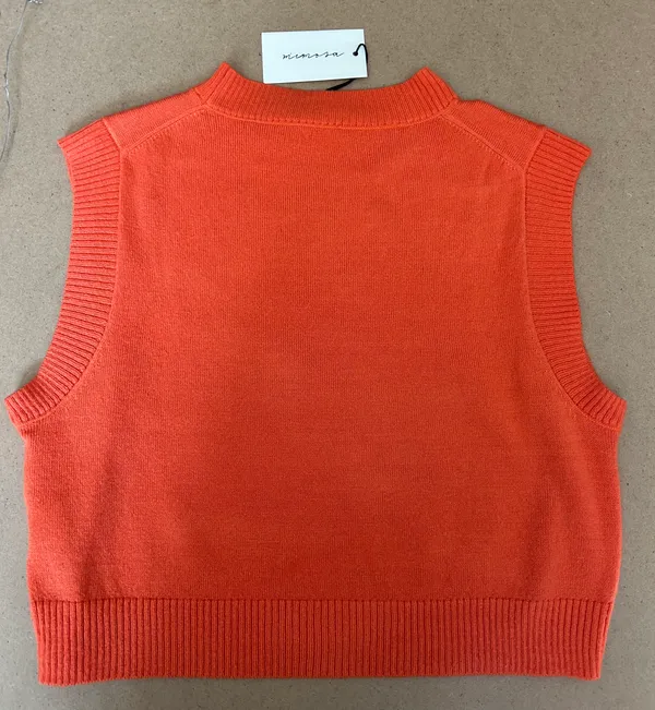 Triple Threads Sweater Top Orange - Image 2