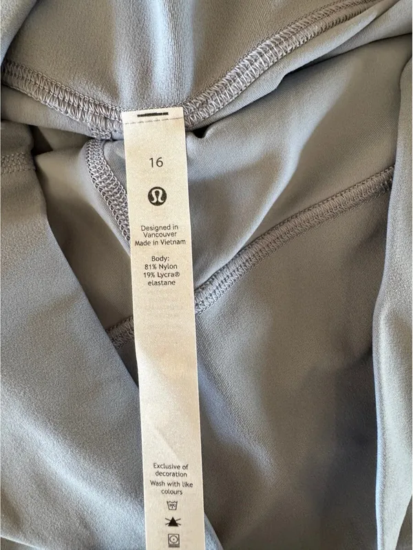 Lululemon Align High Rise 28” Chambray Size 16 NWT - Image 6