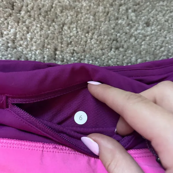 Lululemon Rare Colorblock Pace Rival Pink Paradise Skort Size 6 - Image 8
