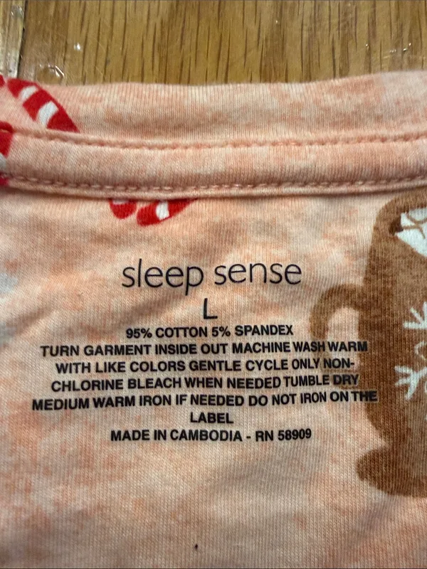 Sleep sense women’s long sleeve 2 piece sleepset size large. - Image 2