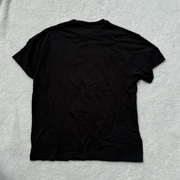 Black Graphic T-Shirt with Anime Design - Image 4