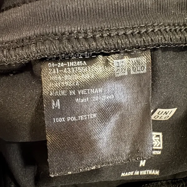 Uniqlo Dry-Ex Ultra Stretch Joggers Womens M Black Performance Pants‎ Techwear - Image 4