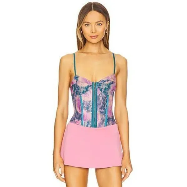 Free people printed night rhythm bodysuit - Image 2