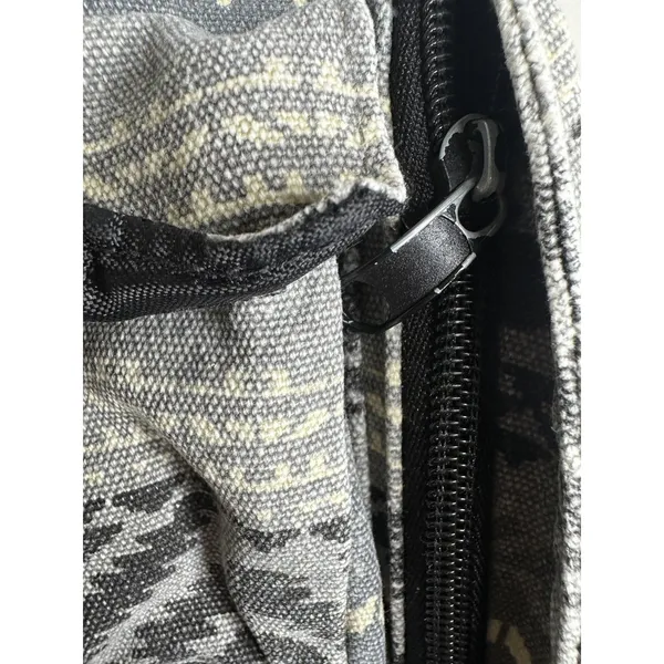 KAVU Gray Rope Sling Backpack Canvas Crossbody Travel Bag Geometric Women - Image 4