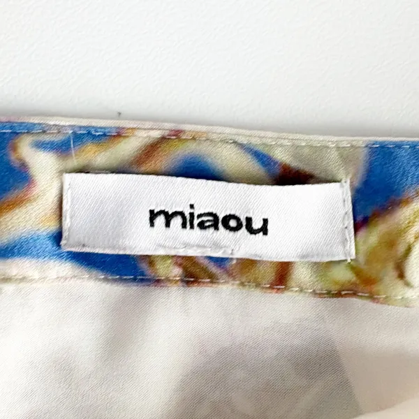 Miaou Womens Paloma Elsesser Chateau Artsy Print Baroque Micro Mini Skirt Size S - Image 5