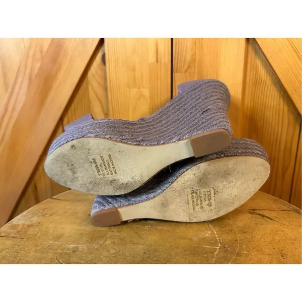 Colin Stuart Espadrilles Wedge Sandals Purple Women Size 5B - Image 8