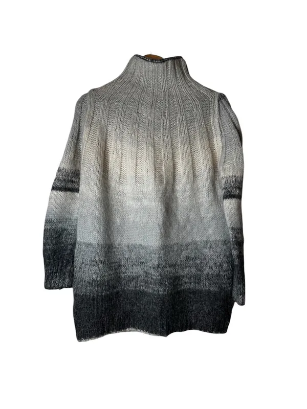 Anthropologie Mock Neck Sweater Oversized Cabin Western Boho Chic Winter - Image 10