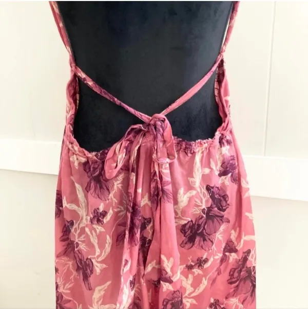 Free People Pink Cream Intimately Floral Romper/ Jumpsuit One Size - Image 6