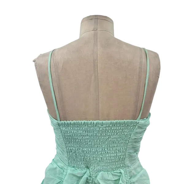 Urban Outfitters Kimchi Blue Belladonna Dress Ruched Mini Turquoise Size Medium‎ - Image 10