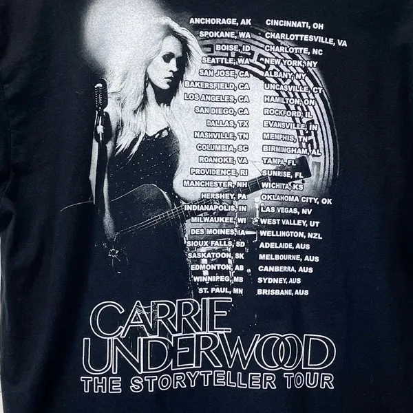 Carrie Underwood The Storyteller Tour 2016 Concert‎ T-Shirt Short Sleeve Medium - Image 4