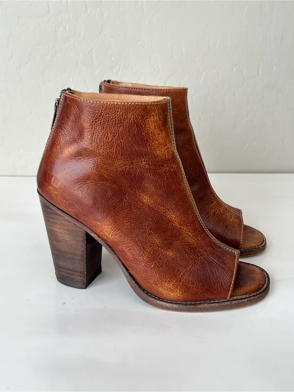 Bed Stu Onset peep toe booties 8.5 - Image 3