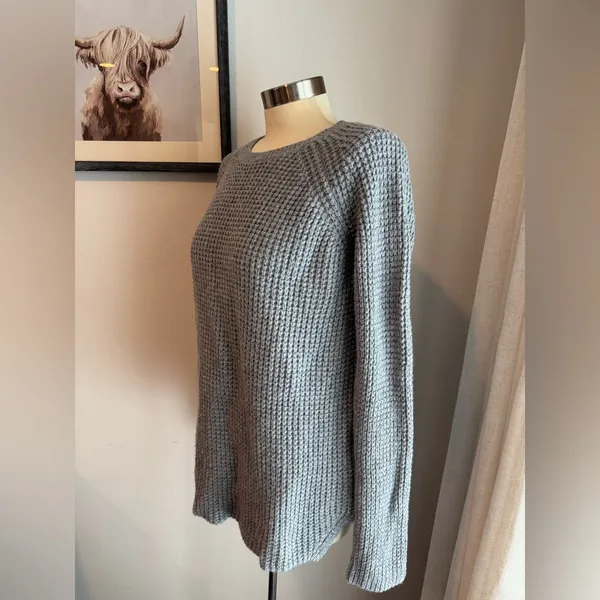 Marine Layer Gray Knit Comfy Casual Women's Cozy Sweater - Image 6