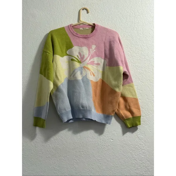 PAC SUN Peppermayo My Paradise Knit Sweater Women's Size Small Oversized - Image 2