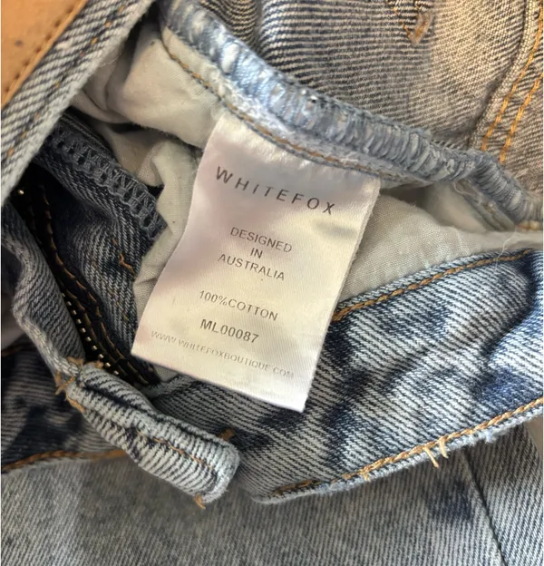 White Fox Who's That Girl Straight Leg Denim Jeans - Image 5