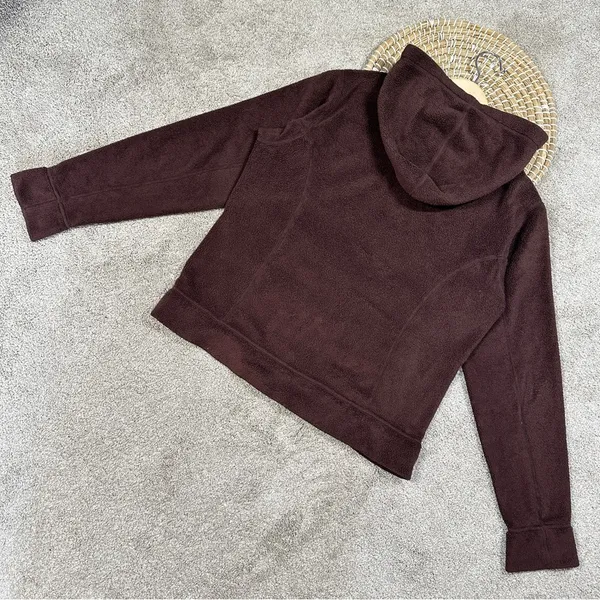 Patagonia Women’s Plush Synchilla Hoody Full Zip Longsleeve in Brown Size M - Image 6