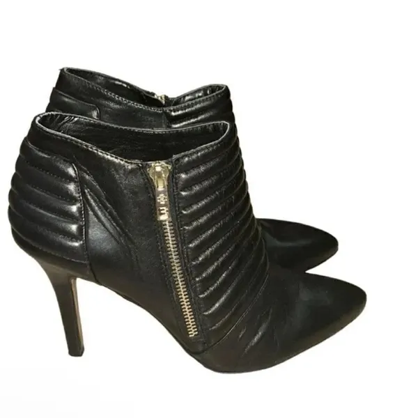 Ann Taylor Black Leather Ankle Booties(Size 8.5M) - Image 4